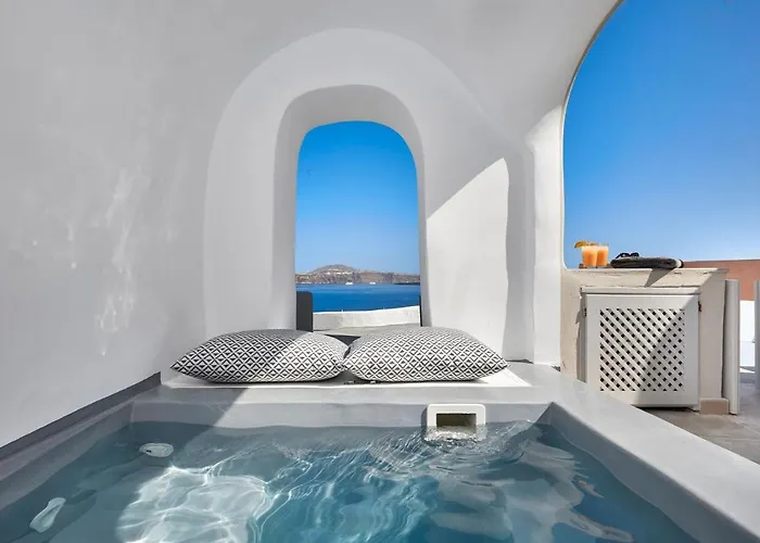 Elegant Santorini House 1 Bedroom Caldera View-outdoor Hot * Tholos (Santorini)