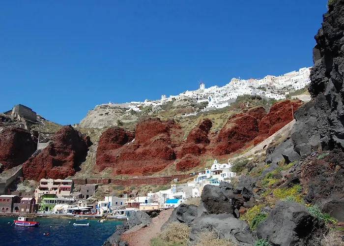 Elegant Santorini House 1 Bedroom Caldera View-outdoor Hot Willa *